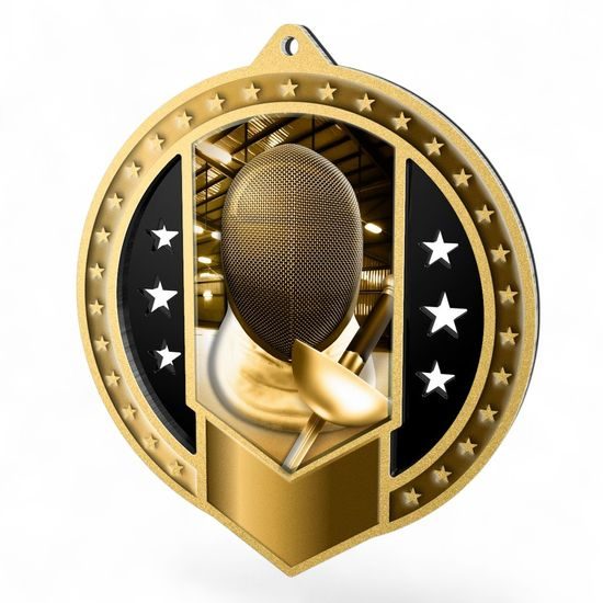 Sentinel Classic Fencing Stainless Steel Medal