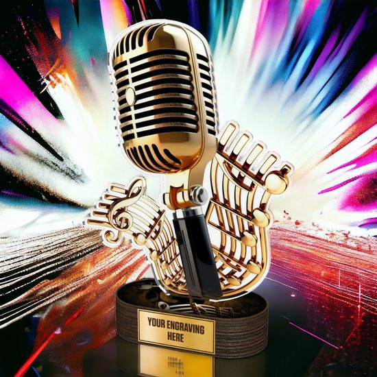 Altus Microphone Singing Trophy