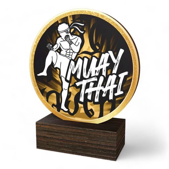 Holt Classic Muay Thai Real Wood Trophy