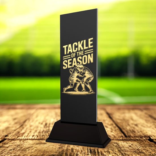 Shadowline Rugby Tackle of the Season Trophy – Stainless Steel Award