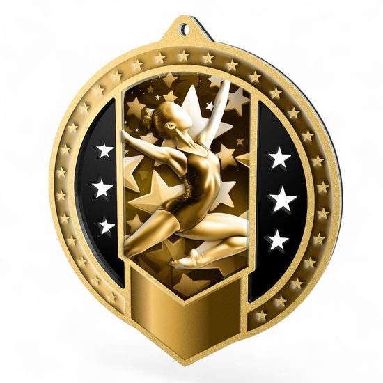 Sentinel Classic Female Gymnastics Stainless Steel Medal