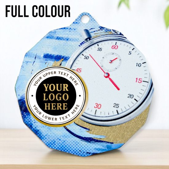 Dodeca Swimming Stainless Steel Logo Insert Medal