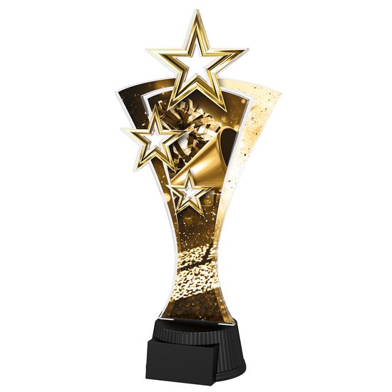 Classic Triple Star Cheerleading Trophy