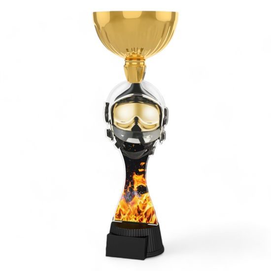 Vancouver Firefighter Helmet and Mask Gold Cup Trophy