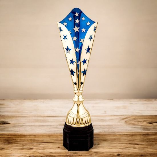 Vector Gold & Blue Star Trophy