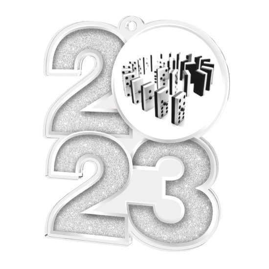 Dominoes 2023 Acrylic Medal