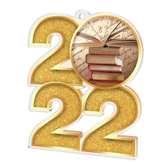 Reading and Literature Gold Acrylic 2022 Medal