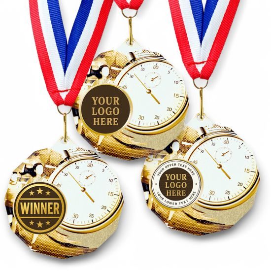 Dodeca Running Stainless Steel Logo Insert Medal