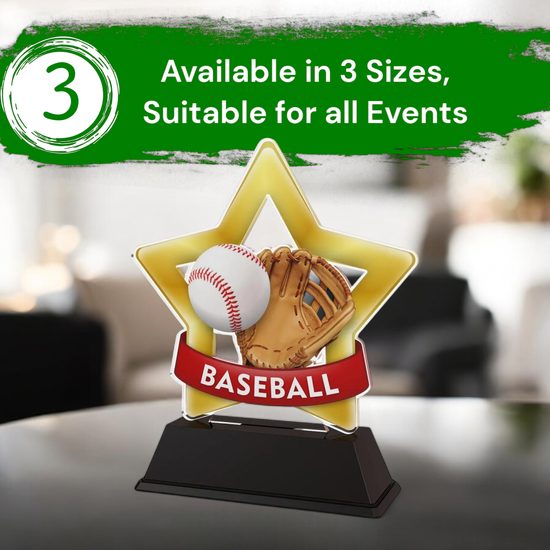 Mini Star Baseball Trophy