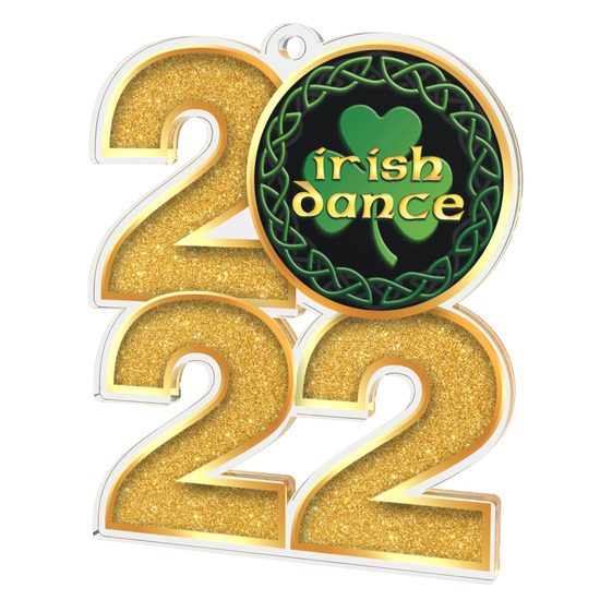 Irish Dance 2022 Gold Acrylic Medal