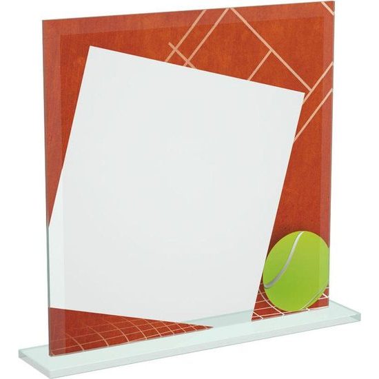 Eloise Tennis Full Colour Printed Glass Award