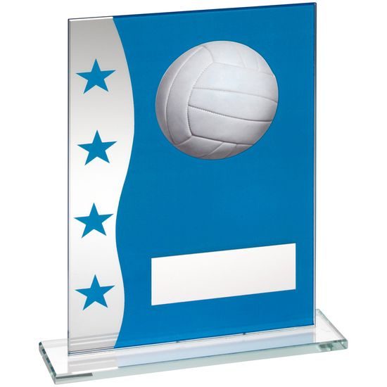 Volleyball Crystal Blue Star Award