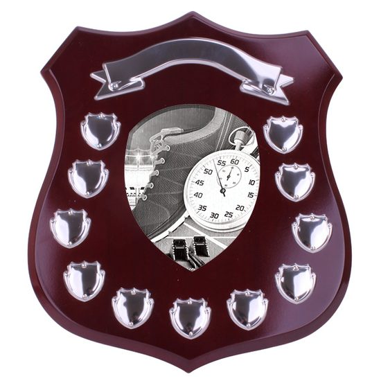 Mercia Athletics Mahogany Wooden 11 Year Annual Shield