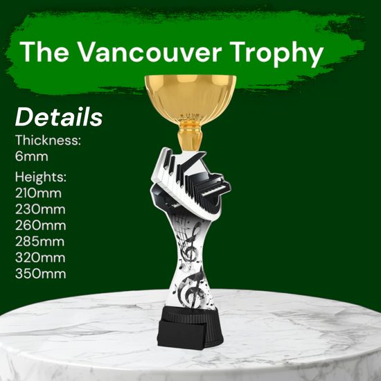 Vancouver Piano and Keyboard Gold Cup Trophy
