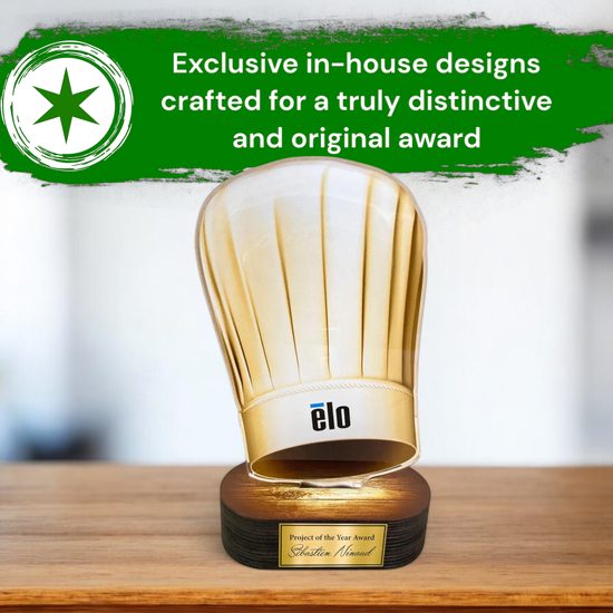 Altus Classic Chefs Hat Custom Logo Trophy
