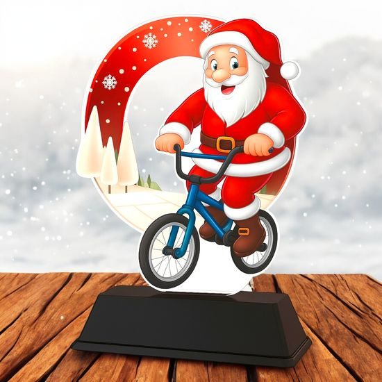 Santa BMX Christmas Trophy