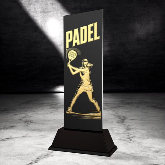 Shadowline Female Padel Metal Trophy