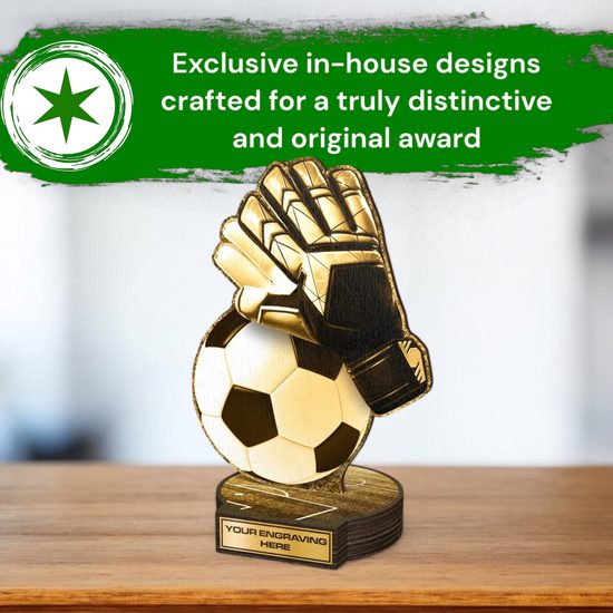 Grove Classic Football Goalkeeper Real Wood Trophy