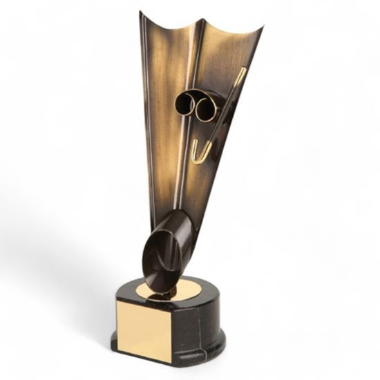 Zissou Scuba Diving Handmade Metal Trophy