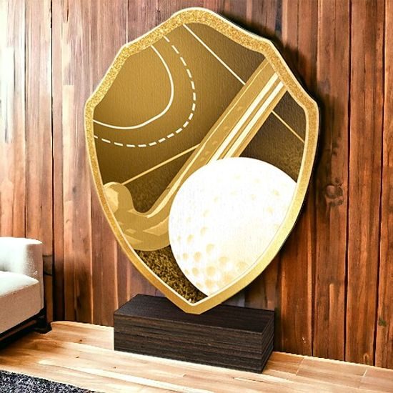 Arden Classic Hockey Real Wood Shield Trophy