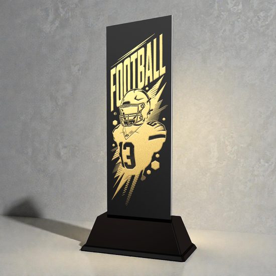 Shadowline American Football Trophy – Stainless Steel Award