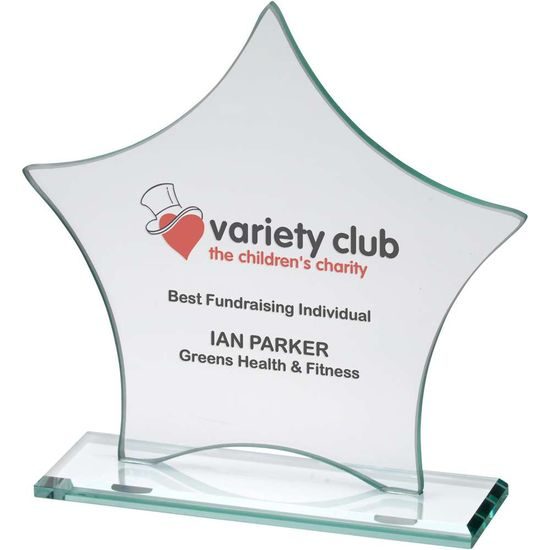 Stardust Jade Value Glass Star Award Printed Full Colour