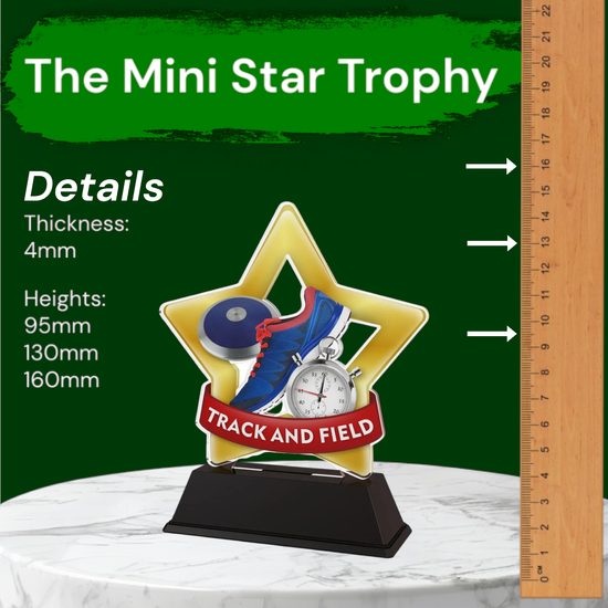 Mini Star Track & Field Trophy