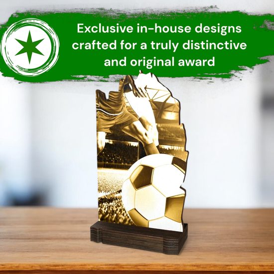 Shard Classic Football Eco Friendly Wooden Trophy