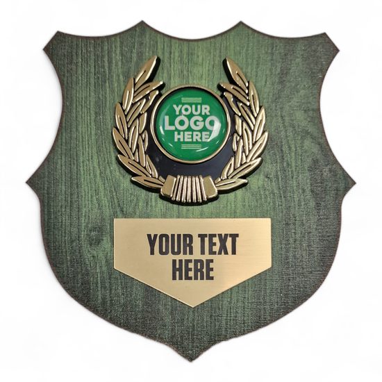 Heraldic Green Birchwood Logo Insert Shield