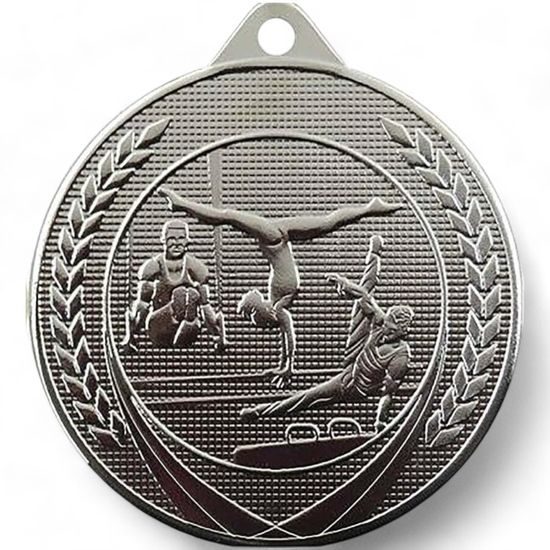 Champion Embossed Unisex Gymnastics Silver Medal