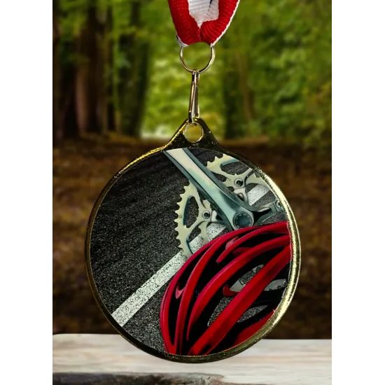 Hercules Texture Print Cycling Medal