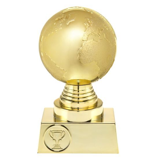 Raleigh Gold 3D Globe Trophy