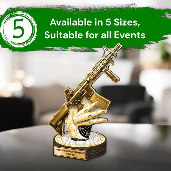 Grove Classic AK-47 Rifle Shooting Real Wood Trophy