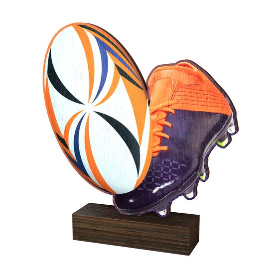 Sierra Rugby Real Wood Trophy