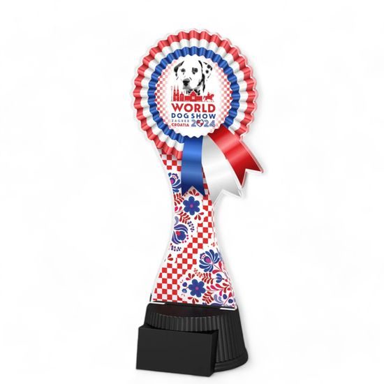 Toto Custom Logo Acrylic Rosette Award