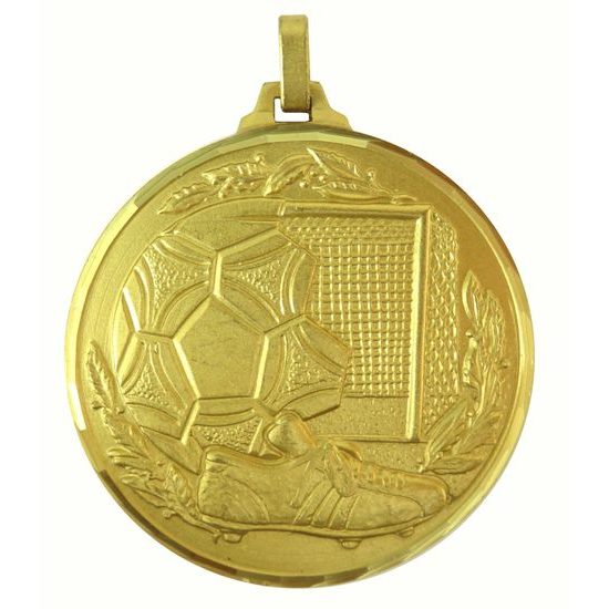 Diamond Edged Football Gold Medal