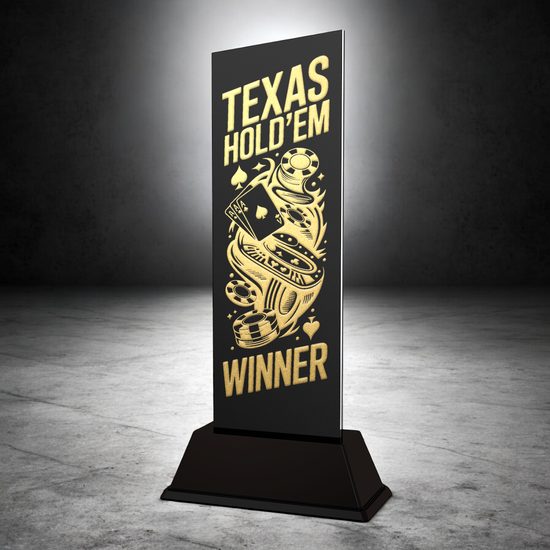 Shadowline Texas Hold’em Metal Poker Trophy