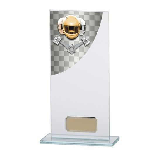 Colour Curve Jade Glass Motorsports Trophy