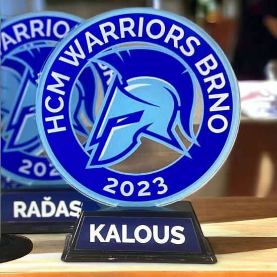 Edison Circular Custom Made Acrylic Logo Award