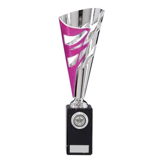 Razor Silver and Pink Contemporary Cup