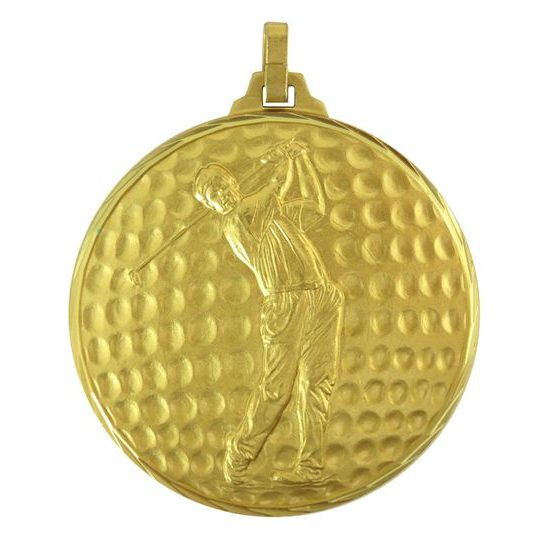 Diamond Edged Male Golf Ball Gold Medal