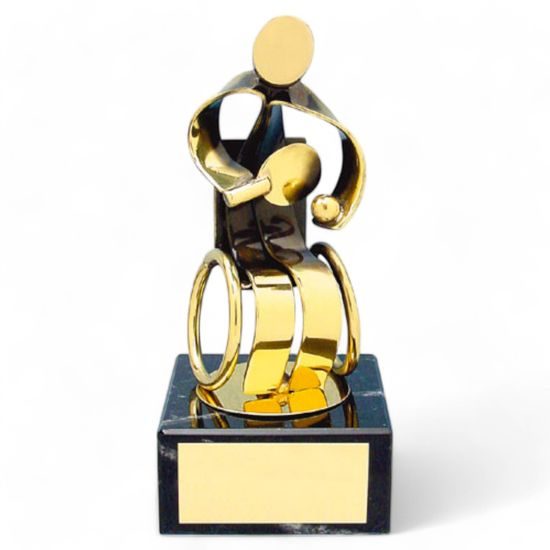 Galicia Wheelchair Table Tennis Handmade Metal Trophy