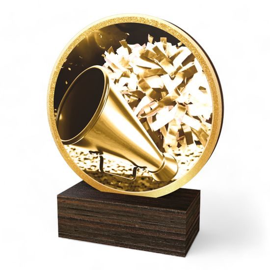 Holt Classic Cheerleader Wood Trophy