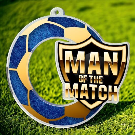 Football Man of the Match Shield Medal