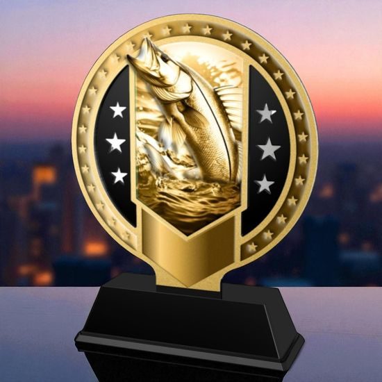 Sentinel Classic Stainless Steel Fishing Trophy