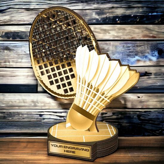 Grove Classic Badminton Real Wood Trophy