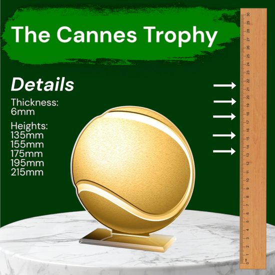 Cannes Classic Tennis Ball Trophy