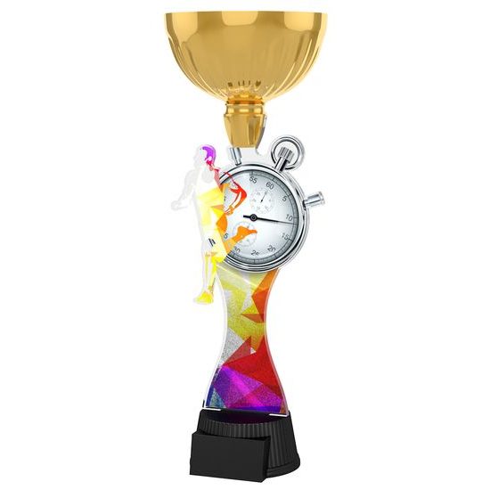 Vancouver Running Stopwatch Gold Cup Trophy