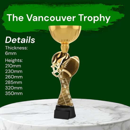 Vancouver Classic American Football Gold Cup Trophy