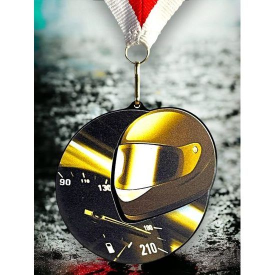 Rincon Classic Motorsport Black Acrylic Medal